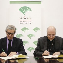 Firma Fundación Bancaria Unicaja y Obispado de Almería 1