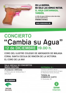 CONCIERTO CAMBIA SU AGUA 12 diciembre Cartel