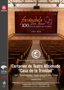 CERTAMEN DE TEATRO AFICIONADO “CASA DE LA TRINIDAD”
