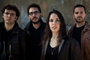 Los componentes del Cuarteto: Mario Navas, violín; Emilia Férriz, violín; Manuel Moreno, viola; y Jeremías Sanz, cello