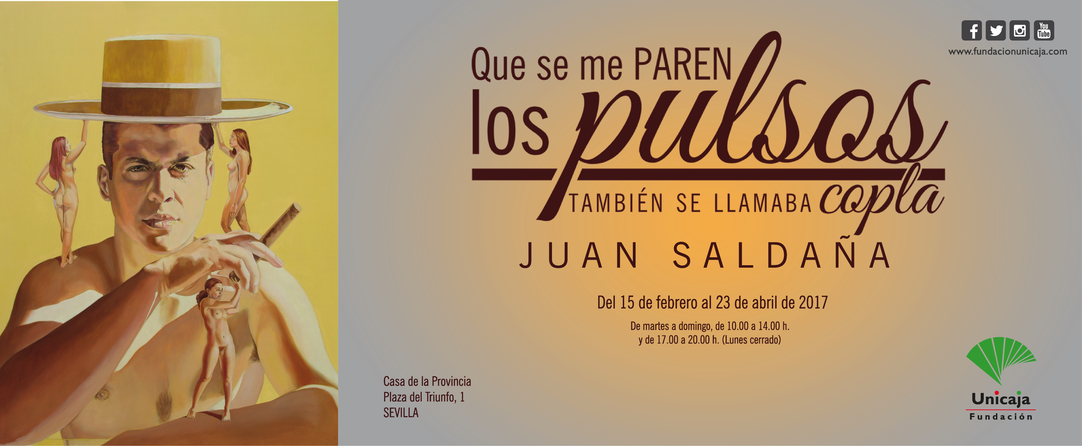 Exposición Que Se Me Paren Los Pulsos También Se Llamaba Copla Obras De Juan Saldaña Fundación Unicaja