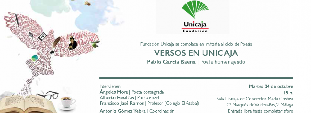 Versos en Unicaja. Homenaje a Pablo García Baena