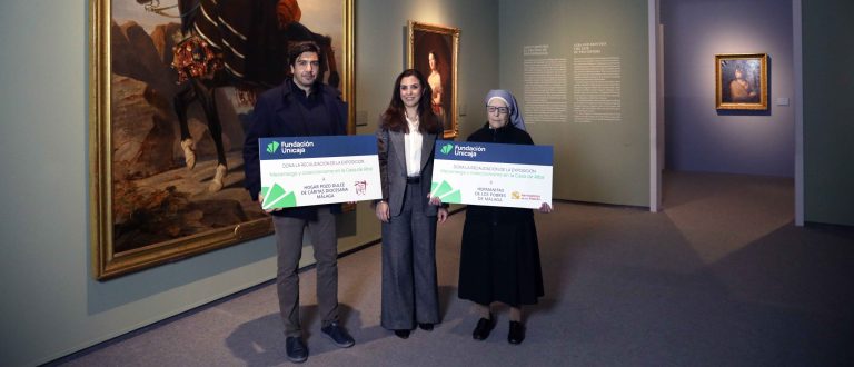 Fundación Unicaja entrega la recaudación de su exposición sobre la Casa de Alba a Cáritas Málaga y Hermanitas de los Pobres